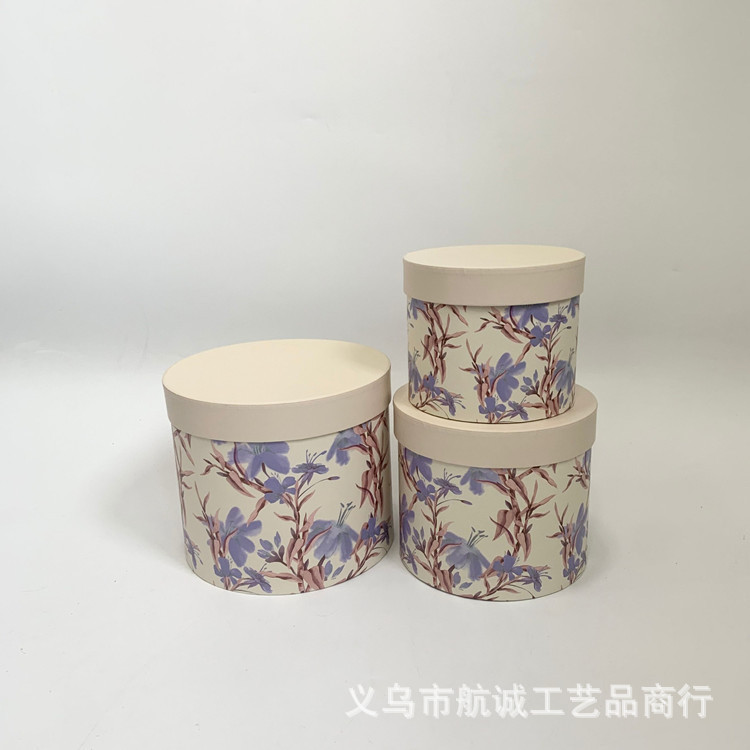 典雅艺术碎花田园家长鲜花康乃馨抱抱桶小清新春夏青春礼物包装盒