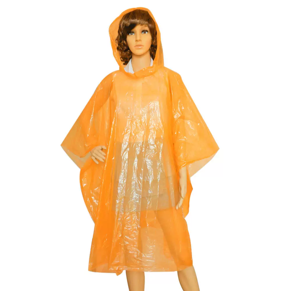 厂家直销便携一次性雨衣 PE斗篷 户外演唱会徒步音乐节团建露营