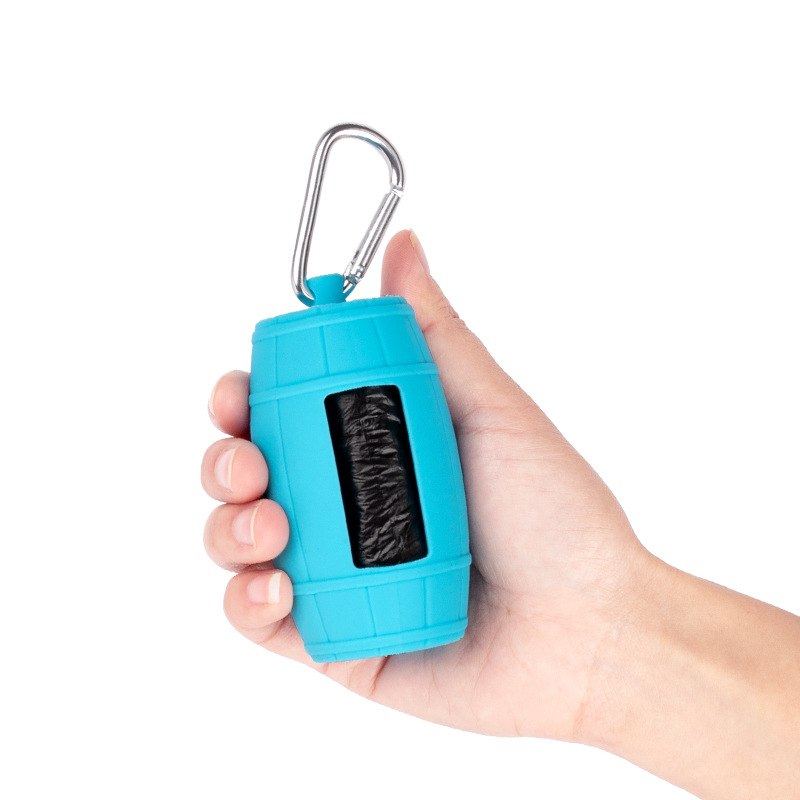 硅胶宠物垃圾盒出门便携式拾便狗垃圾袋狗狗拾便器分配器清洁用品