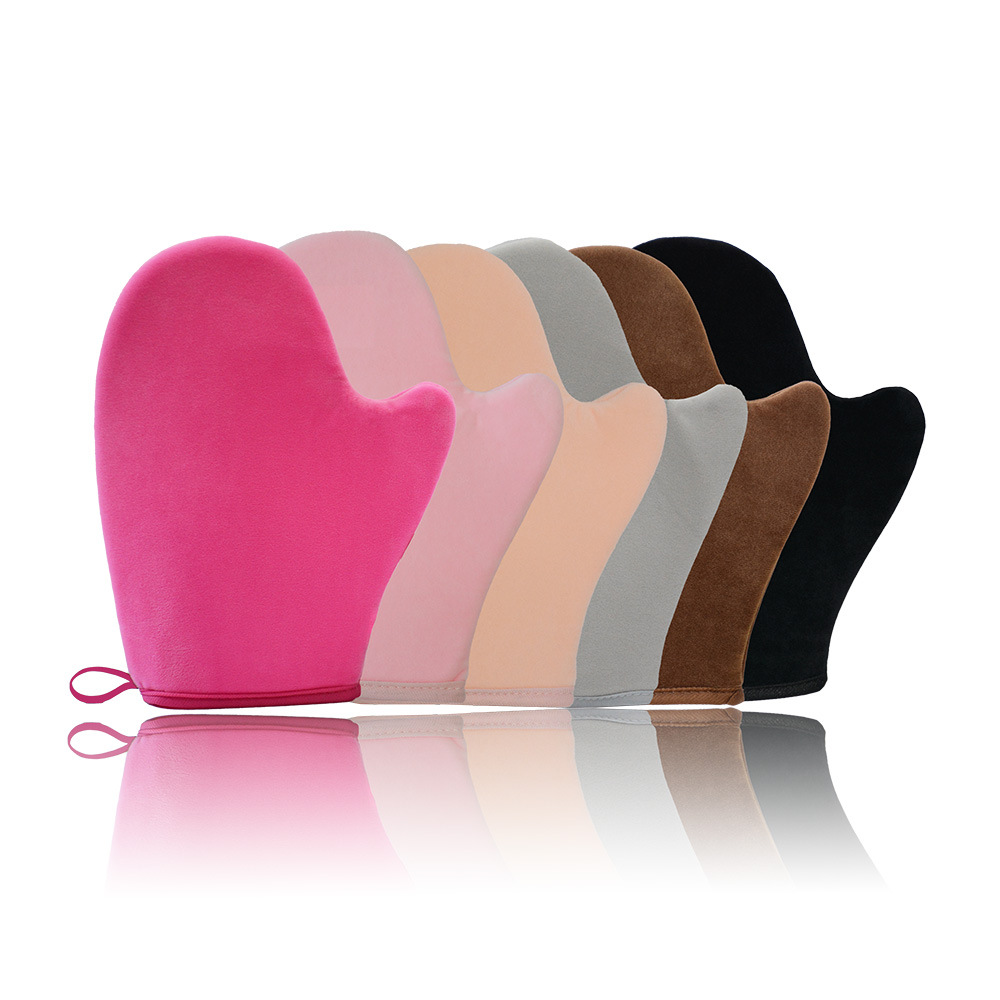 Sponge flocking gloves makeup smear gloves black oil smear thumb gloves self tanning mitt