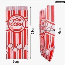 定zuo一次性爆米花纸袋做pop corn防油纸袋厂家高低口 烘焙尖底袋