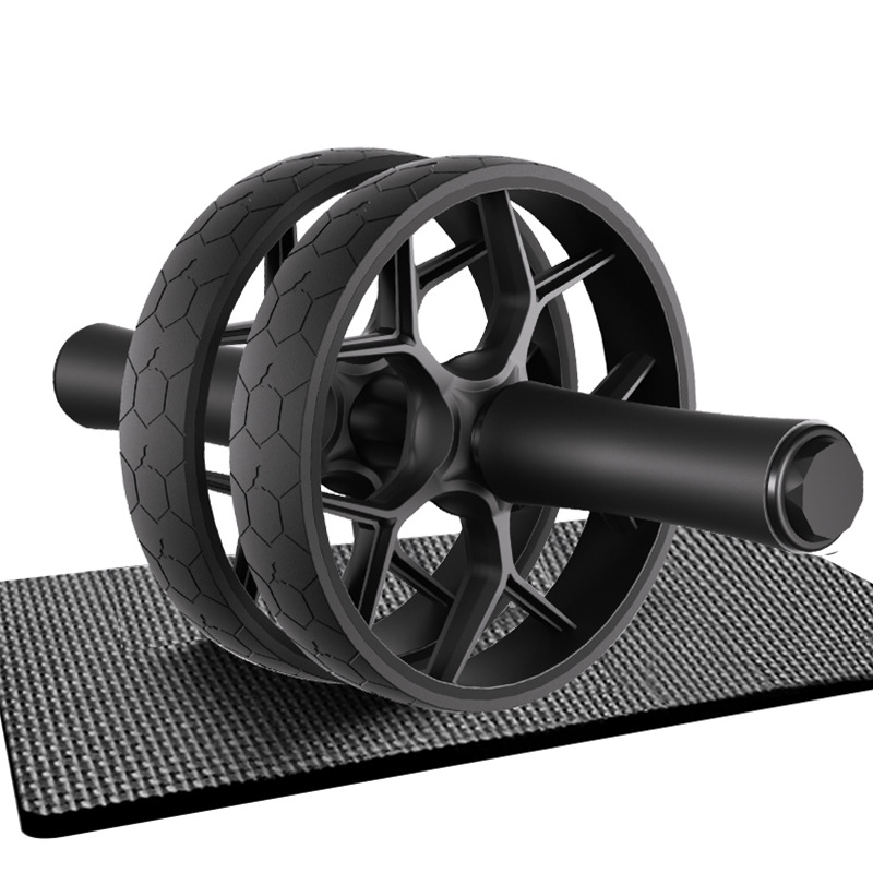 Fabricante de la fuente del rodillo de deportes de rueda gigante del equipo de la aptitud del entrenador abdominal mudo de doble rueda para hombres y mujeres que reducen el vientre que contrae la rueda abdominal