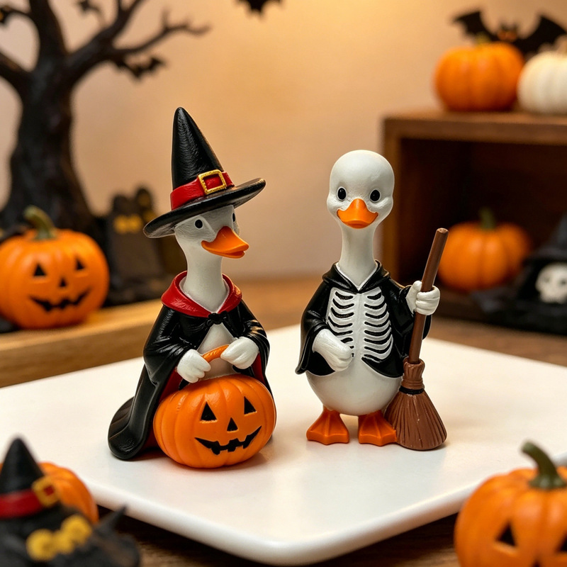 Amazon Halloween White Goose Resin Crafts Funny Pumpkin Lantern Witch Skeleton Holiday Party Decoration Ornaments Amazon Halloween White Goose Resin Crafts Funny Pumpkin Lantern Witch Skeleton Holiday Party Decoration Ornaments