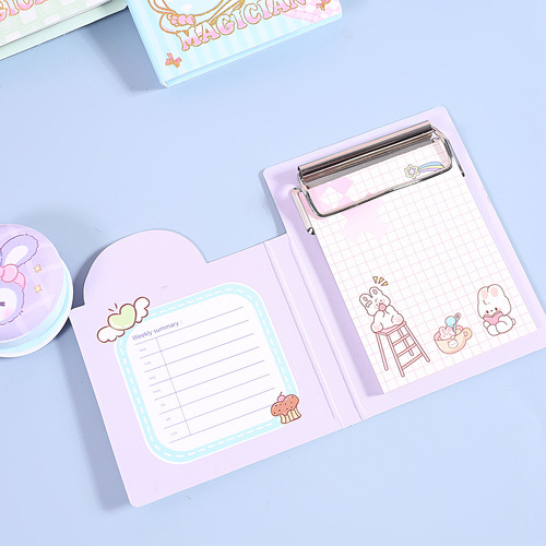 Cute cartoon mini note board holder, good-looking ing style small notebook, student portable notebook note board holder wholesale