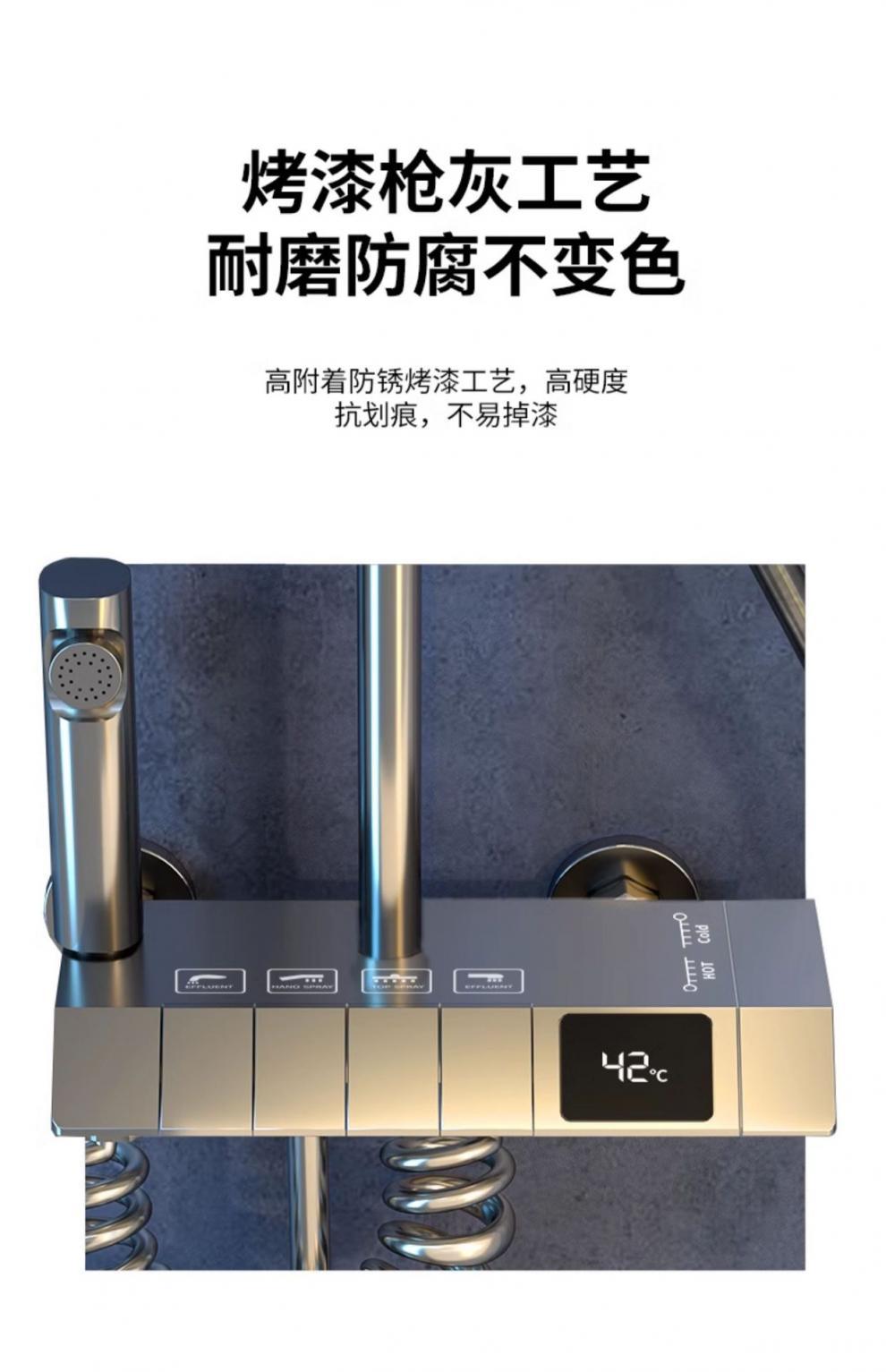 Hotel all-copper shower head, cross-border shower head set, hotel bathroom rain booster nozzle undefined