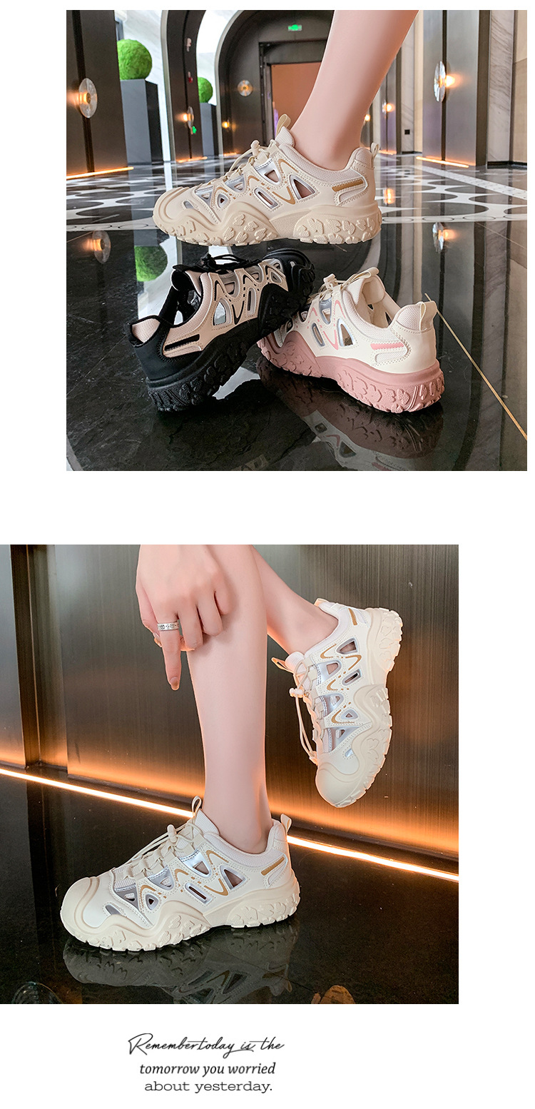 Damen Chunky Sneaker Für Freizeit Und Wandern Im Alltag_voghion.com