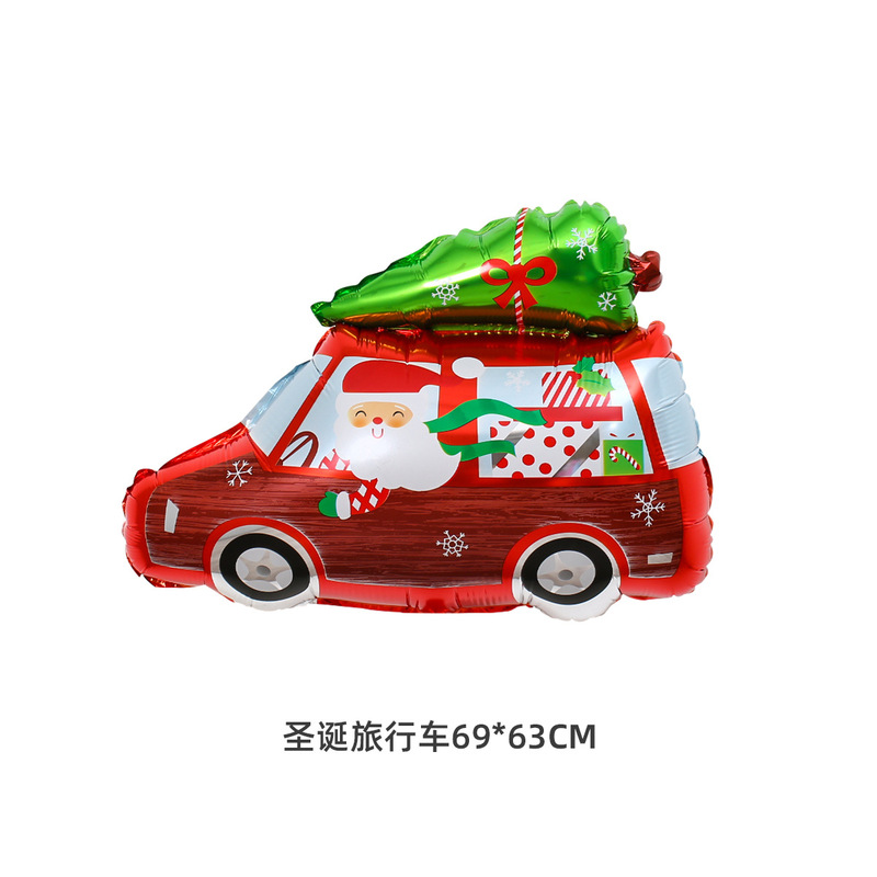 クリスマスシリーズアルミフィルム風船 クリスマスショッピングモール 学校 クリスマスイブパーティー装飾 アルミホイル風船用品|undefined