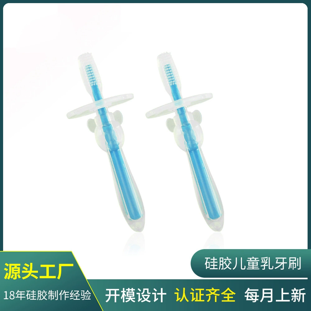 Amazon Младенческая молярная тренировка силиконовая зубная щетка детское покрытие языка очищает мягкое молоко для детей оптом