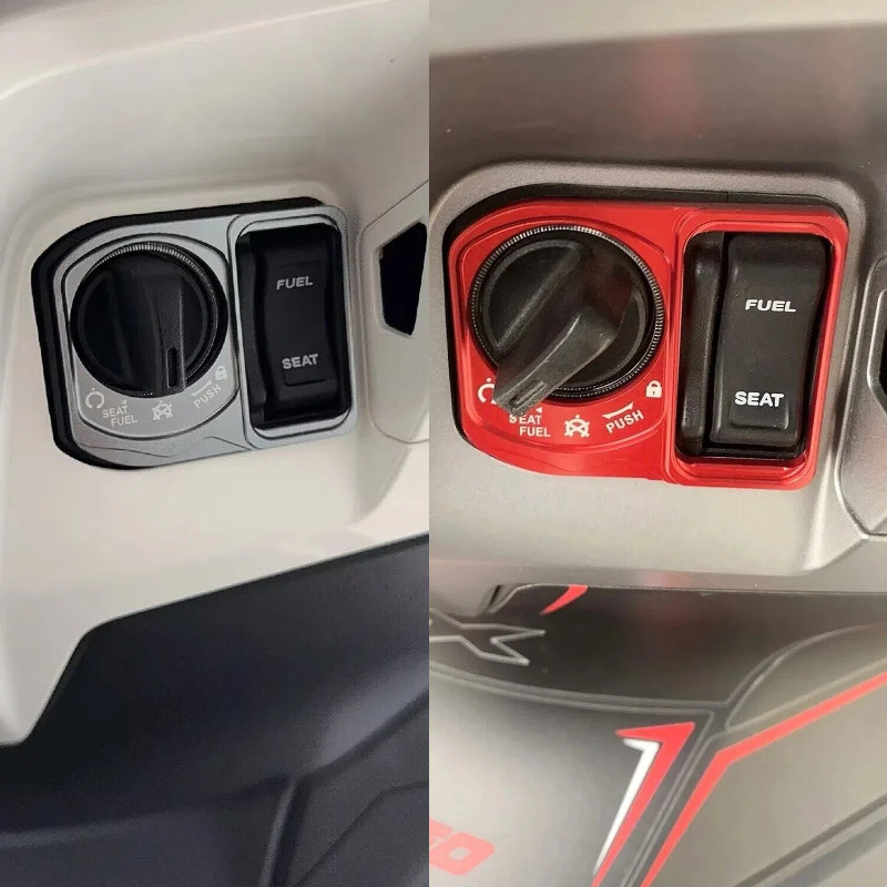 Suitable for 25 models of Haojue UFR150 modification parts: ignition switch cover, decorative start key switch lock protective cover accessories