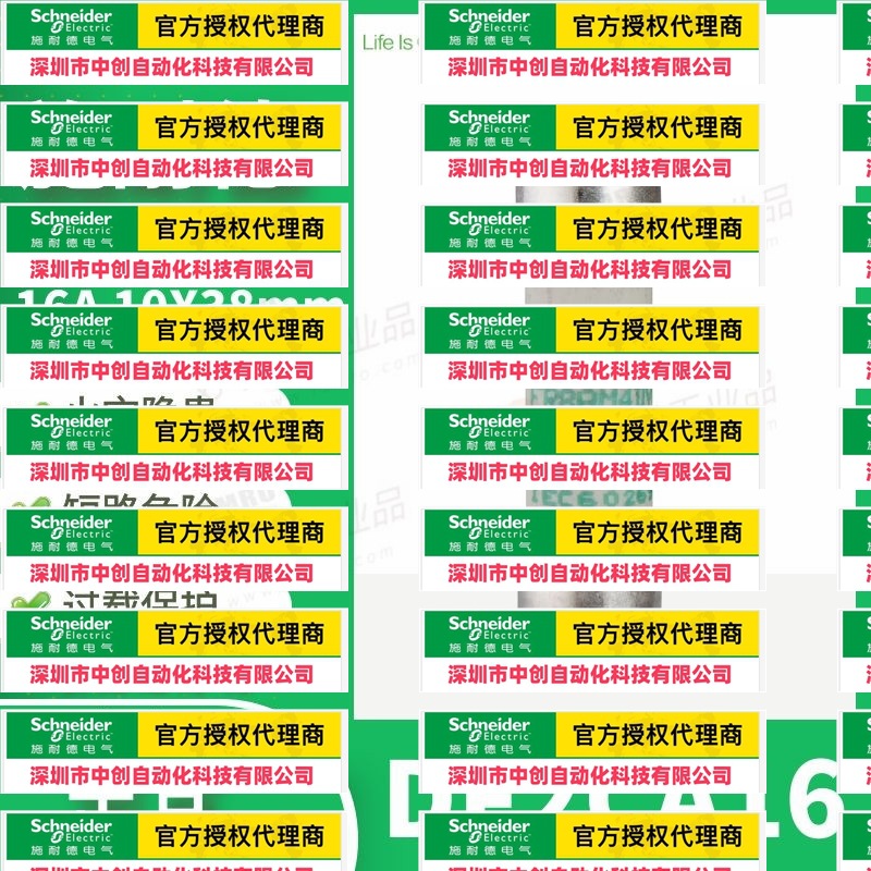 优惠DF2CA16施 耐  德熔断器保险丝芯子慢熔aM,RT28-32型10X38mm1