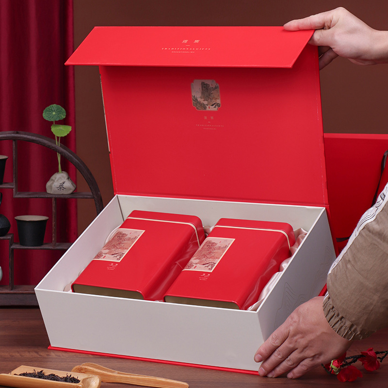 高檔茶葉盒空禮盒半斤一斤裝鳳凰單叢英紅九號滇紅茶通用包裝盒子