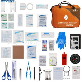 Portable First Aid Kit, Car-Mounted Satchel Emergency Medical Kit, Civil Defense Rescue Medicine Kit for Car, Outdoor Family Luggage