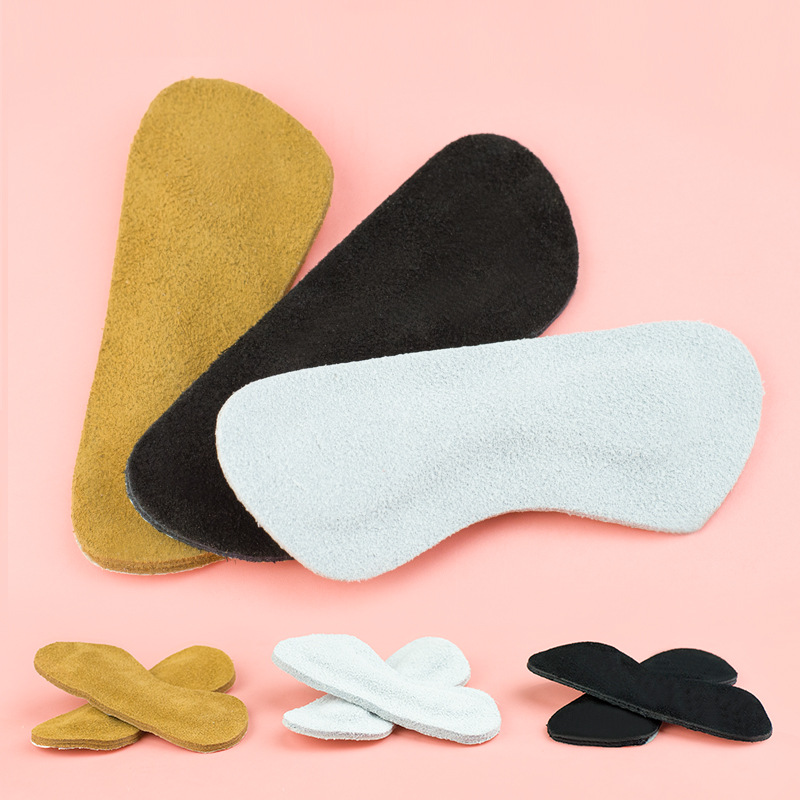 廠家直銷後跟貼加厚牛皮真隱形防磨皮後跟墊腳改善鞋碼半碼墊鞋墊