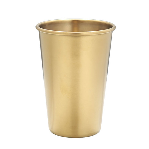304 stainless steel beer mug, coffee cup, washable anti-fall juice cold drink cup, restaurant home bar single layer water cup