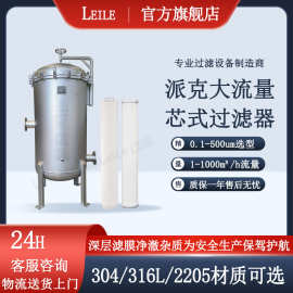 派克大流量滤芯过滤器反渗透循环水保安过滤器单/双圈派克过滤机