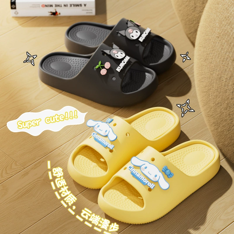 Детские тапочки для девочек носить нескользящие на улице летом