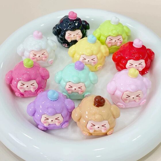 [Tuanzi Series] Macaroon Series Three-dimensional Solid Color Fortune Tuanzi Shake Tone to Touch Desktop Ornaments Tide Play