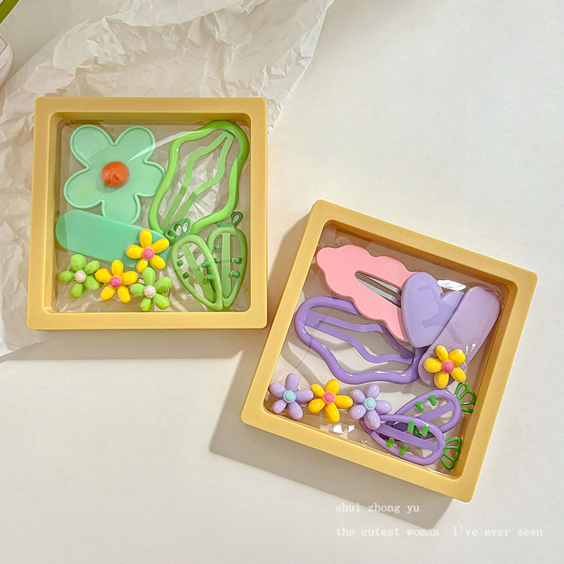 Clip de cabello de dopamina para niñas broche de cabello de la frente broche de cabello rotura BB clips lateral clips de cabello de bebé clips de frangeo toque