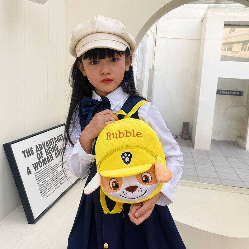 Bolso de felpa informal para bebés transfronterizos, monedero de año, reducción de la carga, mochila de comercio exterior de dibujos animados, mochila de ocio