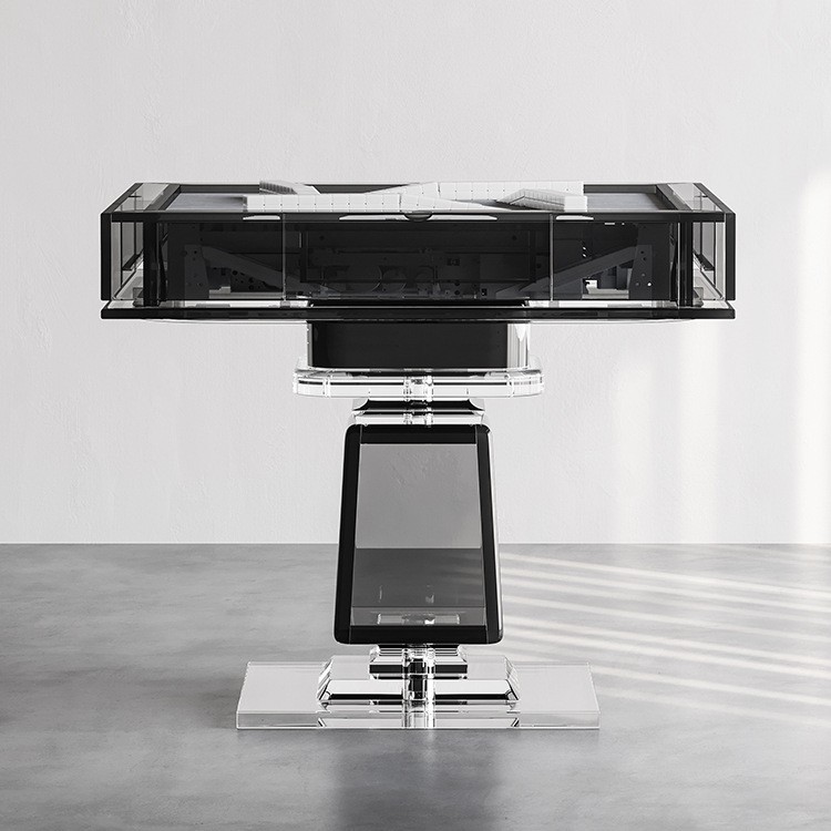 Mesa de mahjong completamente automática Club de entretenimiento Club Máquina de mahjong comercial Mesa de comedor Mesa de ajedrez cuadrada de doble uso Acrílico