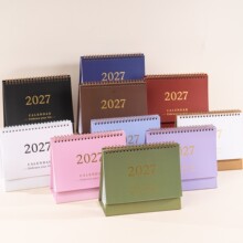 新款2027年台历简约小清新创意桌面摆件计划打卡记事本英文版日历