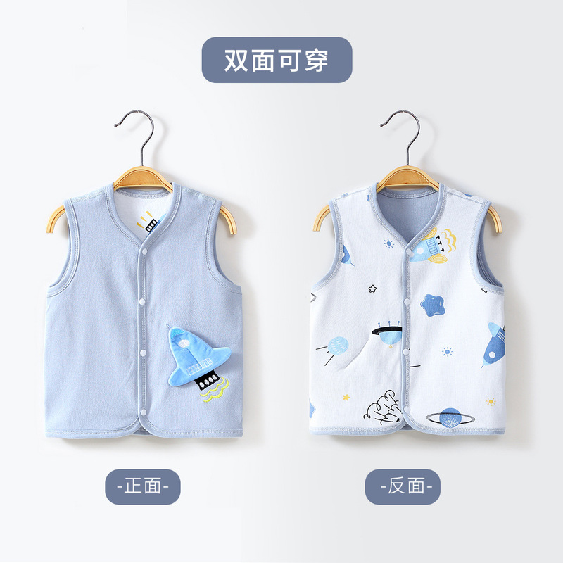 Baby spring and autumn vest male and female baby spring outer wear vest newborn baby horse clip children autumn and winter