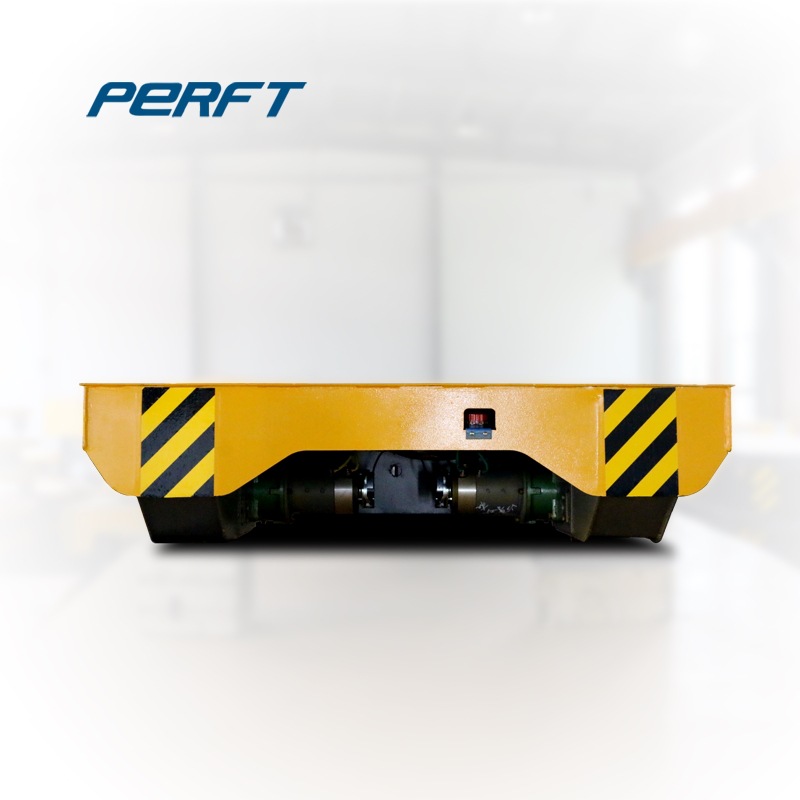 河南帕菲特自动化生产线滑触线轨道搬运电动平板车15吨