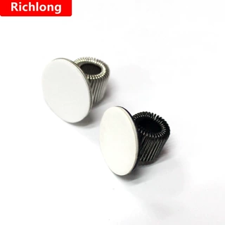 批发银色弹簧笔夹与胶带笔记本夹单孔钢笔笔筒金属单孔弹簧笔插