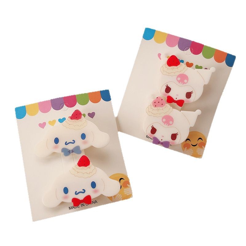 A principios de la primavera nuevo color caramelo perrito gato pinza de pelo japonés dulce versátil pinza de pelo para niñas joyas