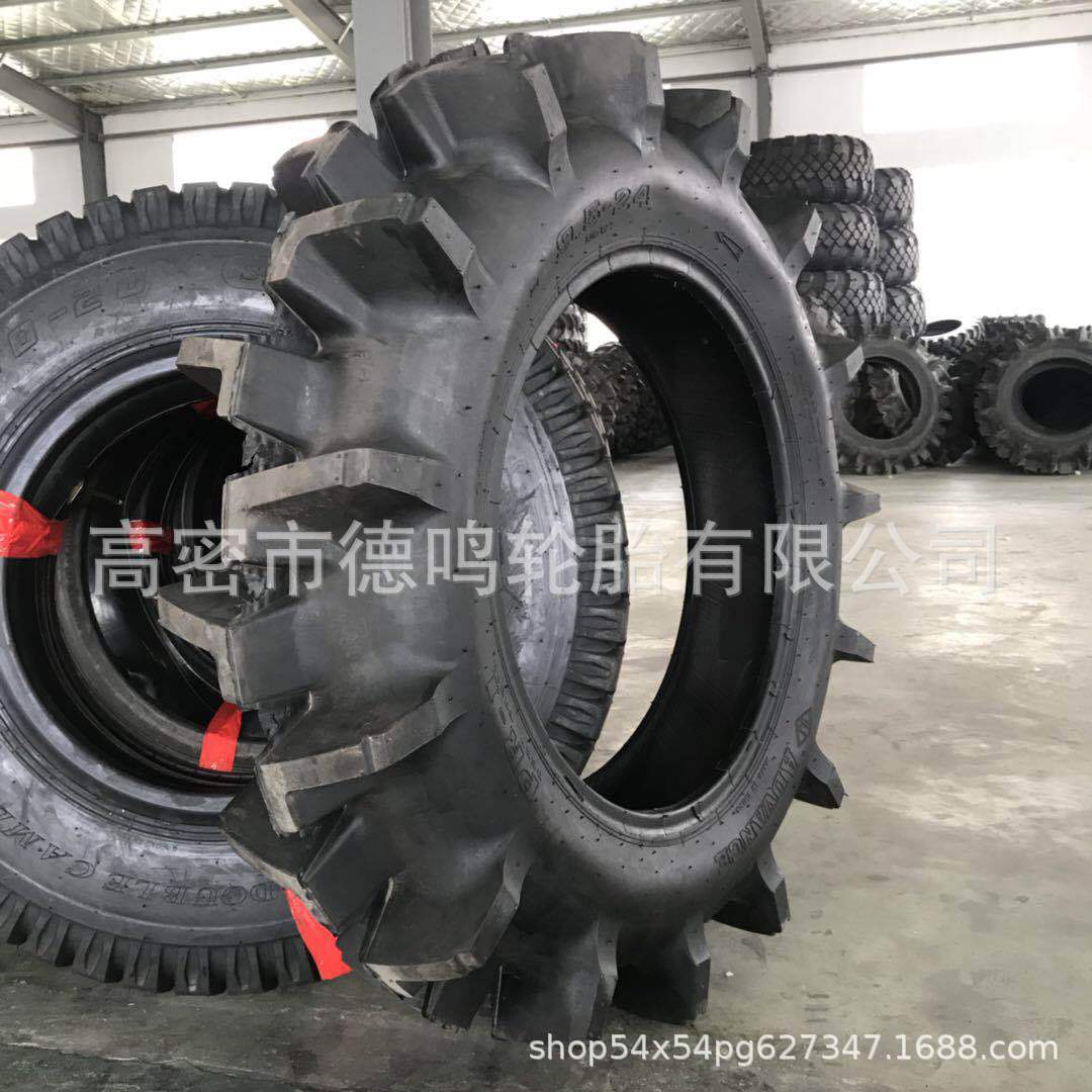 Entrega de la fábrica campo de arroz agrícola alta flor espiga patrón 9.5-24 tractor neumático