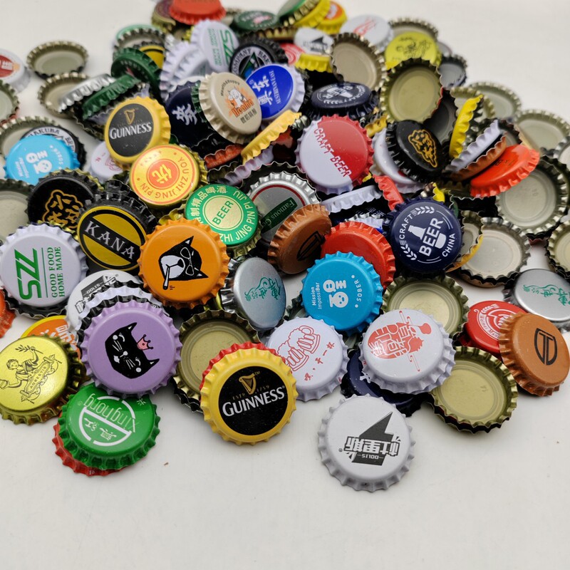 DIY Kindergarten Handmade Materials with Pattern Beer Caps Beverage Bottle Caps Crown Caps