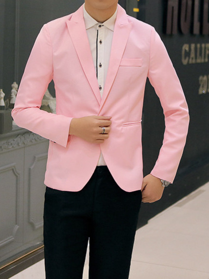 Factory wholesale men's small suit spot men's new Korean slim suit teenagers solid color coat wholesale
