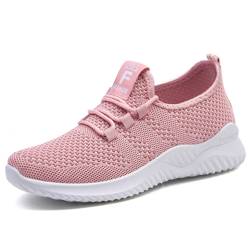 Breathable Women's Sports Shoes, Soft Sole Knit Upper, Lightweight Casual Sneakers 35–41