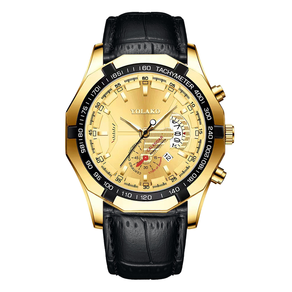 Watch Non-mechanical Watch Large Dial Men's Watch Men's Watch Super Large New Concept Calendar Creative Belt_voghion.com