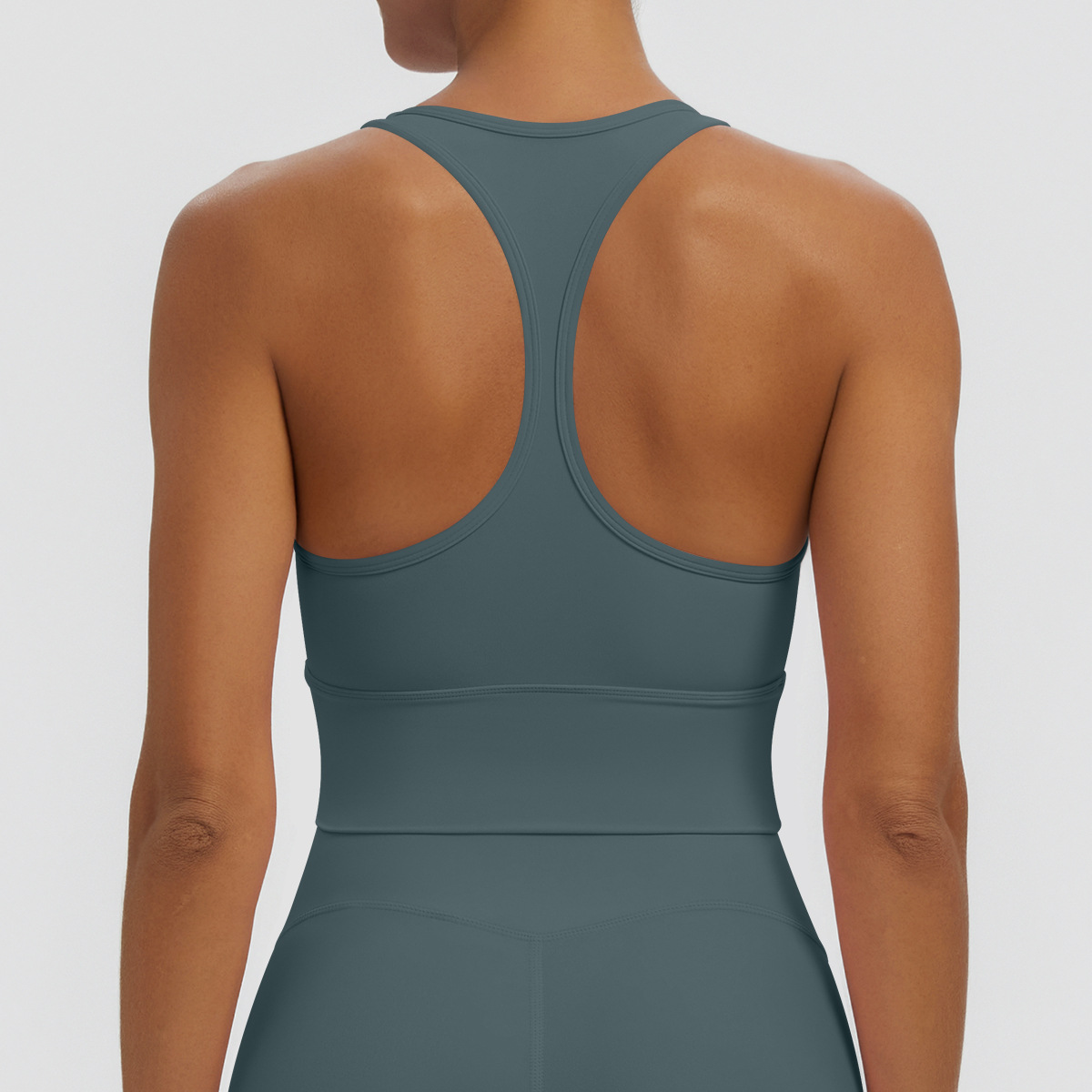 Nuevo transfronterizo sólido I-shaped hermosa espalda apretada ropa interior deportiva transpirable correr fitness yoga chaleco chaleco mujer image 20