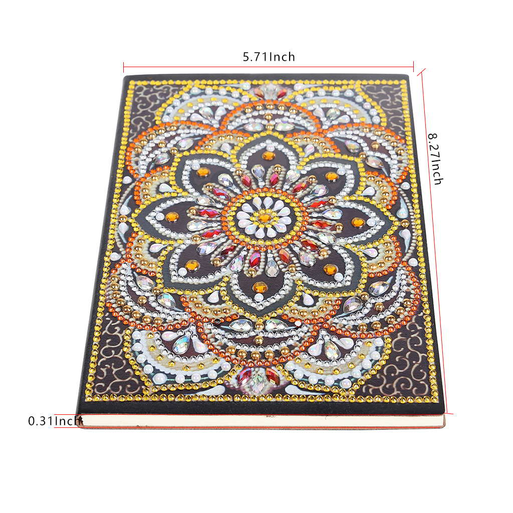 Pegatinas personalizadas para cuadernos con pintura de diamantes DIY, pinturas decorativas de diamantes hechas a mano, cuadernos con pintura de diamantes, pintura de diamantes completa.