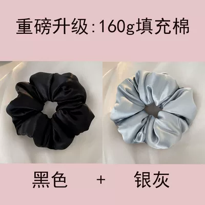 Large Intestine Hair Ring, Saç üçün rezinlər - black-blue-hair-care-extra-large-upgraded-model