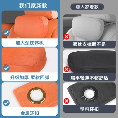Headrest | Suede Comfortable Pearl Cotton