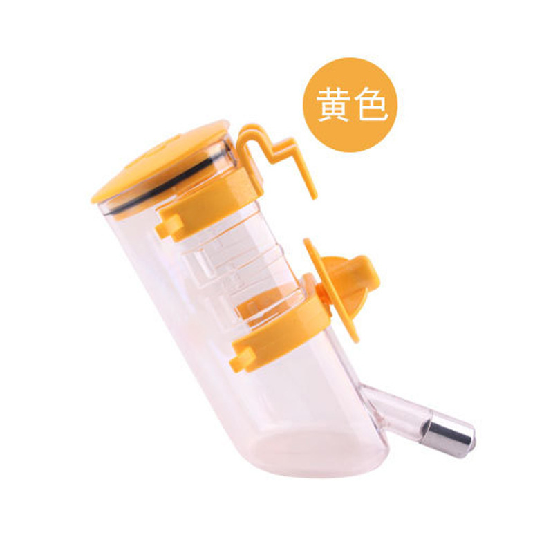 Colgando de agua para mascotas taza colgante jaula mascota fuente de agua de gran capacidad de alimentación automática de agua 350ml perro hervidor de agua alimentador