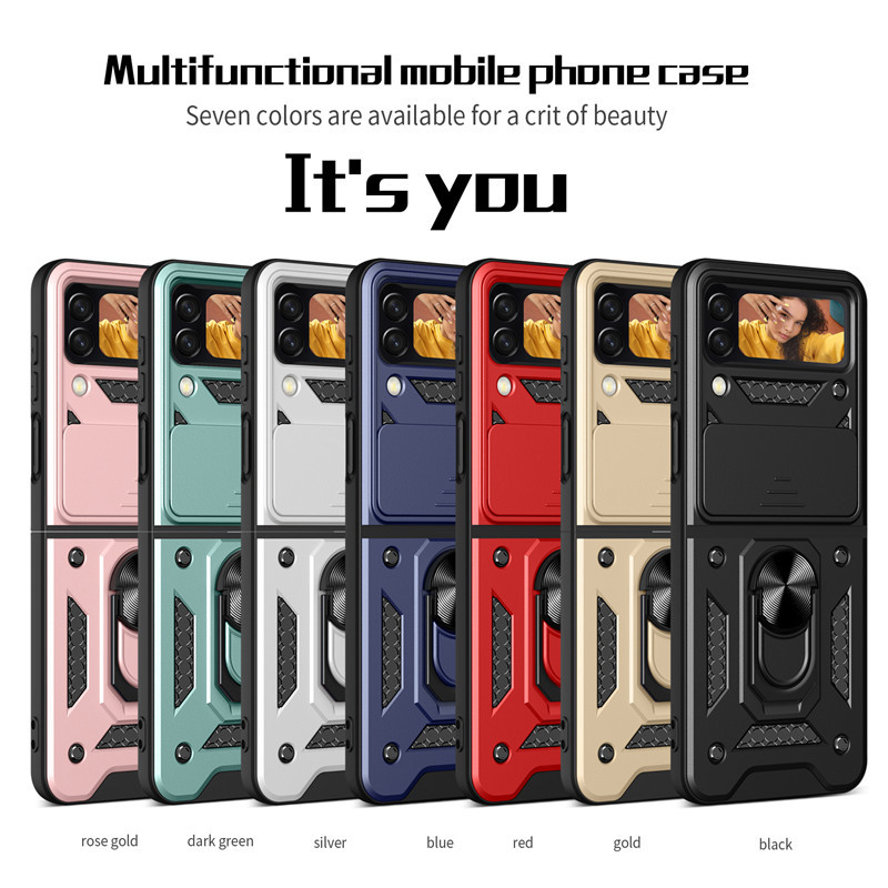 Schutzhülle Für Samsung Z Flip Schiebe-fenster Design Klappbar_voghion.com