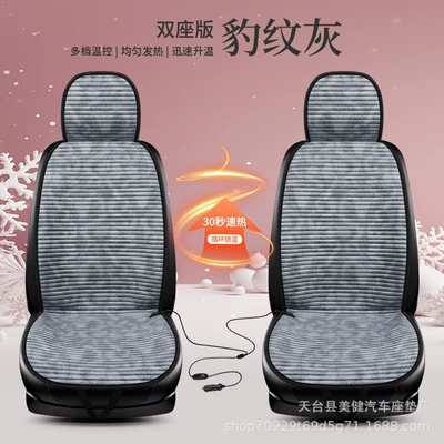 Multi-function pad | in winter, small square cushion - leopard-print-gray-two-seater
