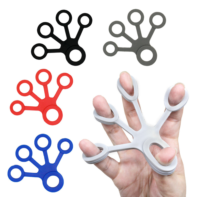 Silicone Five-Finger Tensioner, Finger Flexibility Trainer, Wrist Flexion and Extension, Vein Rehabilitation Training, Anti-Mouse Hand Syndrome Silicone Five-Finger Tensioner, Finger Flexibility Trainer, Wrist Flexion and Extension, Vein Rehabilitation Training, Anti-Mouse Hand Syndrome