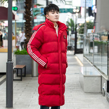 冬季运动棉大衣男女加长款过膝棉服体育队儿童足球棉衣冬训大衣潮