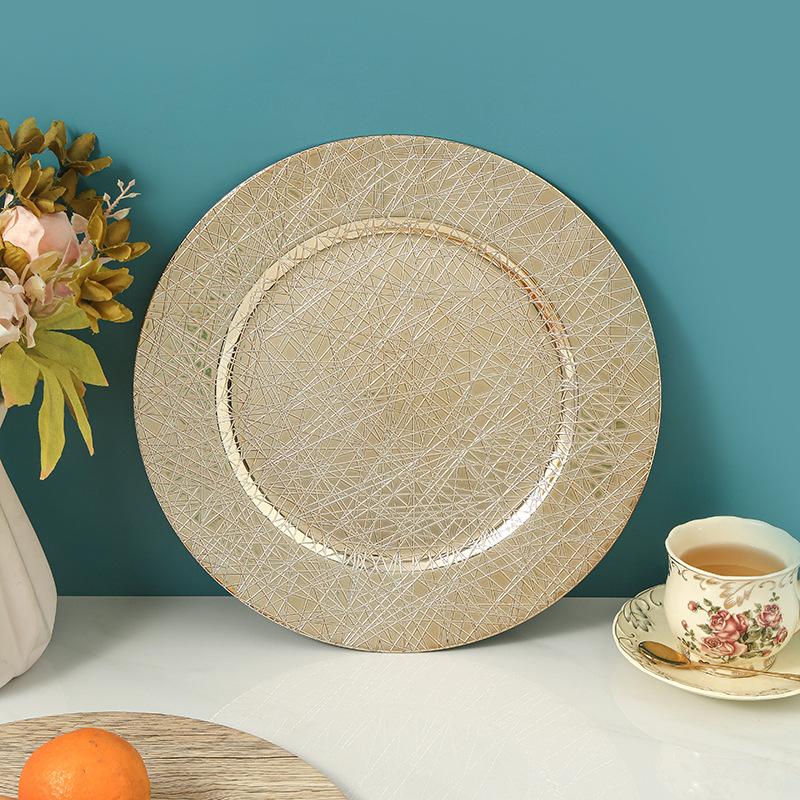 Platos de decoración de estilo europeo platos de bodas platos de frutas para regalos al por mayor aperitivos