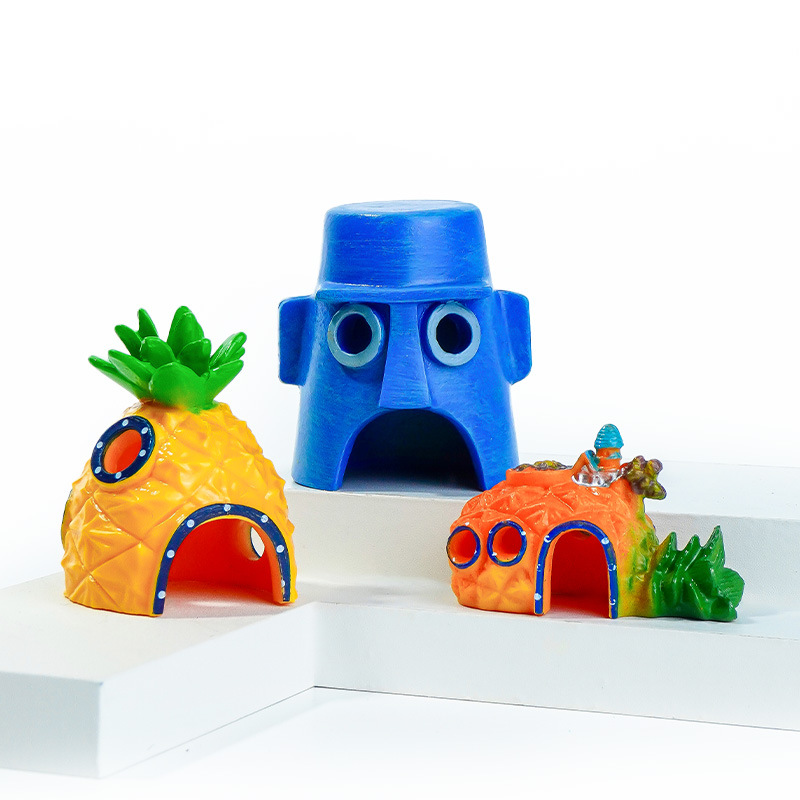 Casa de Hongos para Acuario de Resina y PVC Refugio para Peces Decorativo para Peceras