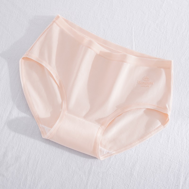 Calzoncillos de algodón puro para niñas japonesas de cintura media pantalones cortos de triángulo cabeza de algodón entrepierna antibacteriana para niñas bragas transpirables sin costuras para mujeres