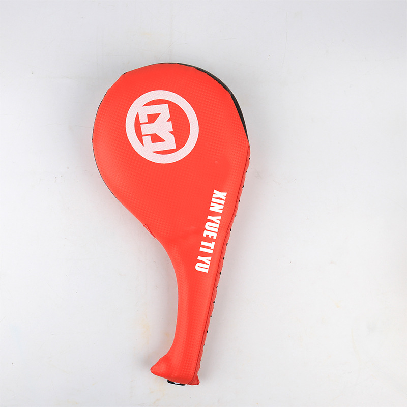 Adulto de doble hoja lateral kick Foot target taekwondo equipo de protección para niños Hall Sanda entrenamiento pierna de pollo objetivo de sonido objetivo de pie logotipo impreso
