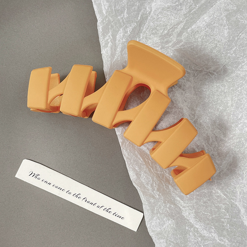 Clip de pelo de gran tamaño esmerilado simple Cabeza trasera updo horquilla de alto grado tiburón clip horquilla tocado al por mayor