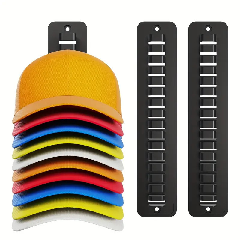 Cross-Border Baseball Cap Wall-Mounted Storage Rack Hat Organizer Adhesive Traceless Hat Hook Storage Rack Hat Rack