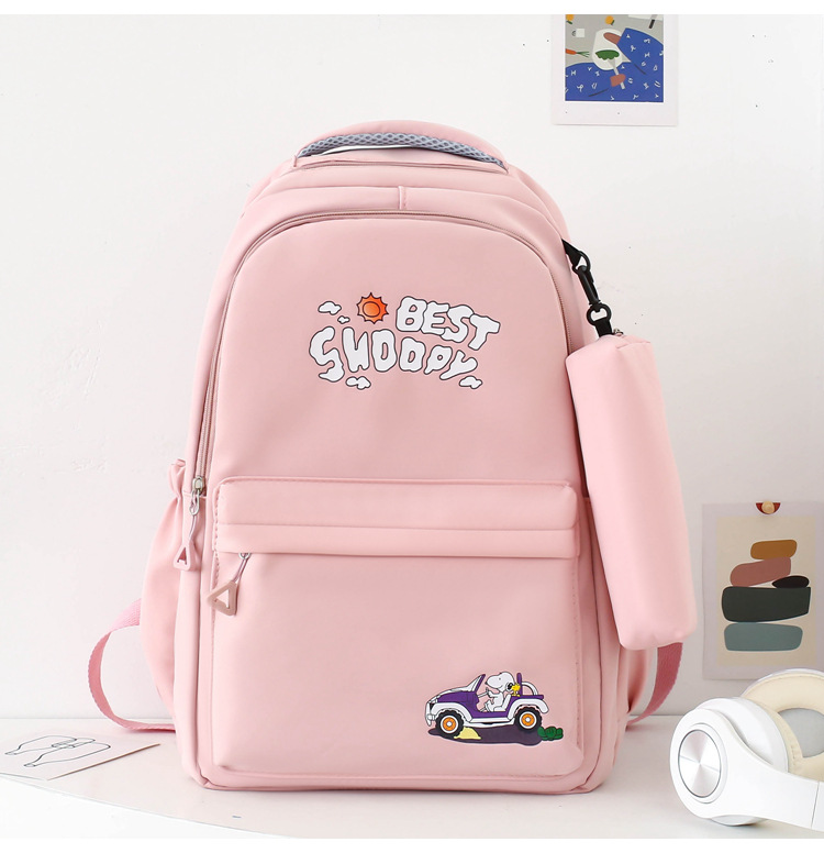 Waterproof 20 Inch Cartoon Letter Casual School School Backpack display picture 2